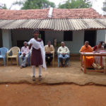 Speech by the prize winner at high school level at Kabbigere village in Tumkur Dt.